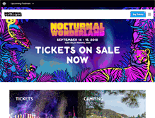 Tablet Screenshot of nocturnalwonderland.com